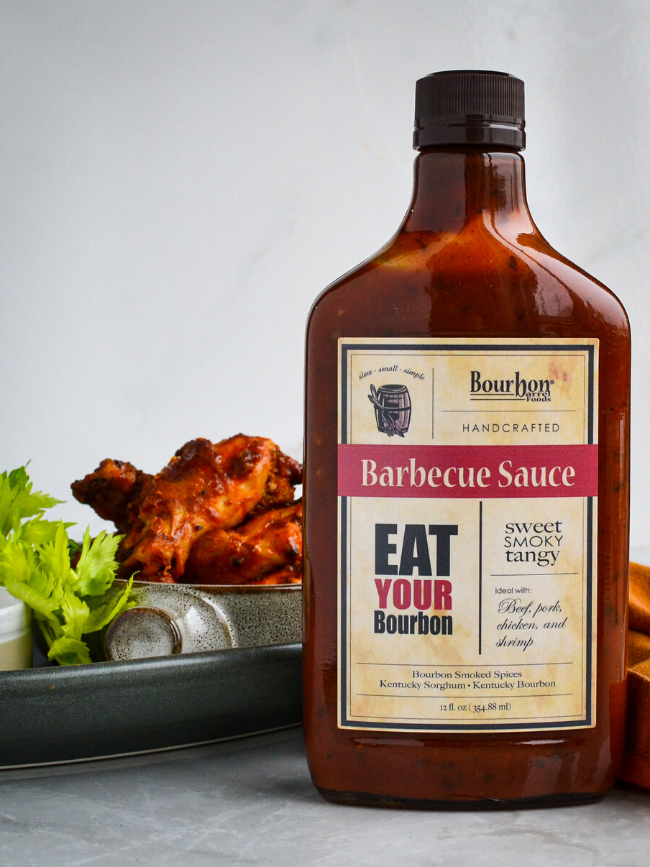 Bourbon Barrel Barbecue Wings and Blue Cheese Sauce-3