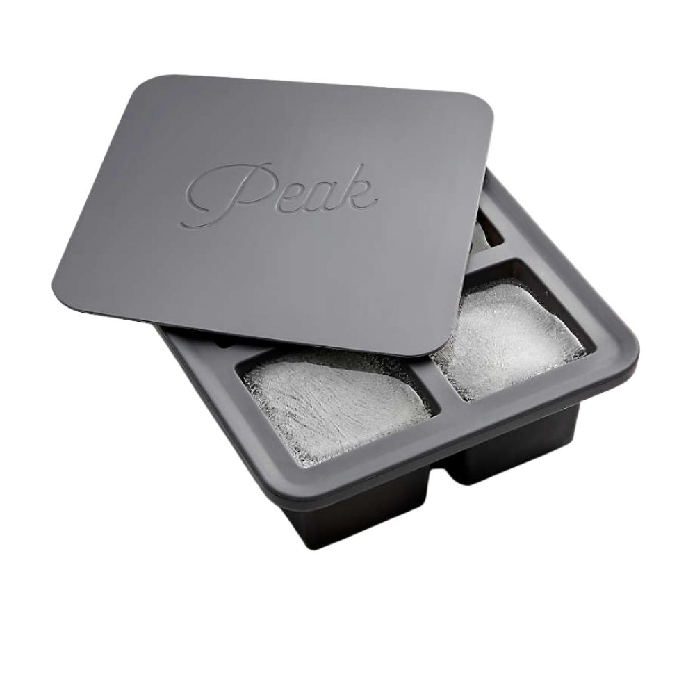 https://bourbonbarrelfoods.com/wp-content/uploads/2017/05/w-and-p-extra-large-ice-cube-tray-peak-collection-with-lid-charcoal-gray.jpg