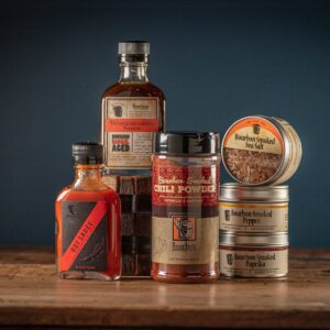 Bourbon Barrel Foods Gift Box - Chili and Cheese Recipe Collection gift displayed without box.