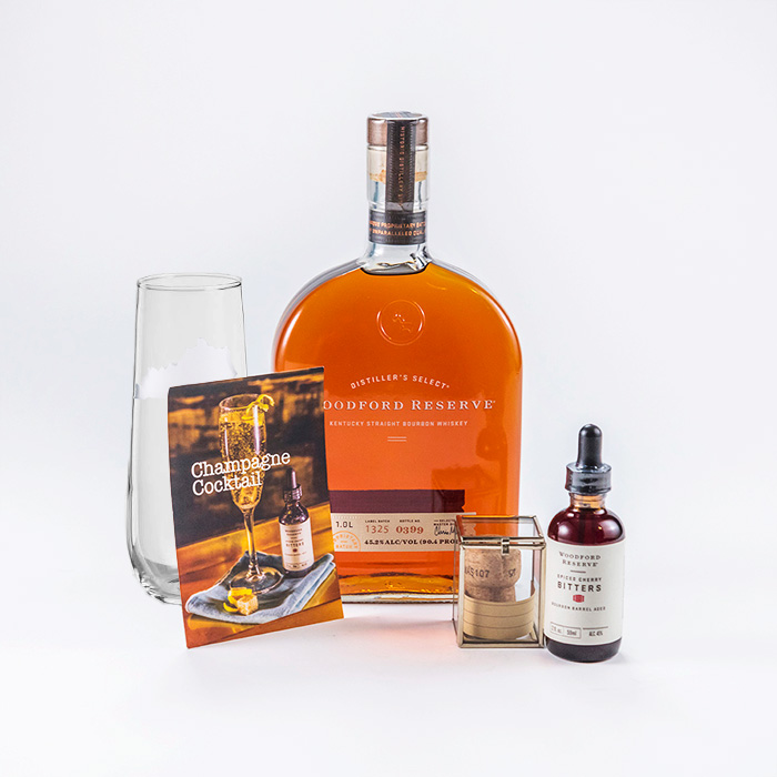 Woodford Reserve® – Bourbon & Champagne Cocktail Keepsake Gift Set
