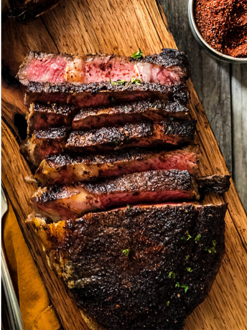 Bourbon Smoked Chili And Coffee Rub Seared Ribeye Bourbon Barrel Foods 