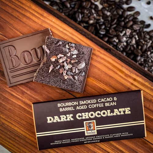 Bourbon Smoked Cacao and Barrel Aged Coffee Dark Chcolate Lifestyle Bourbon Barrel Foods