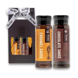 Gift Box - Bourbon Barrel Caramel and Chocolate Sauce