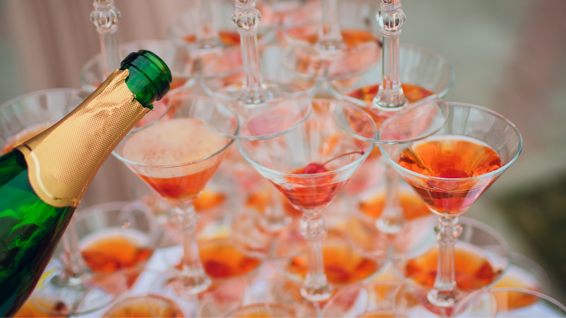 Cheers - This is a bourbon champagne cocktail you will want to serve at your next party.