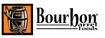 Horizontal Bourbon Barrel Foods Logo