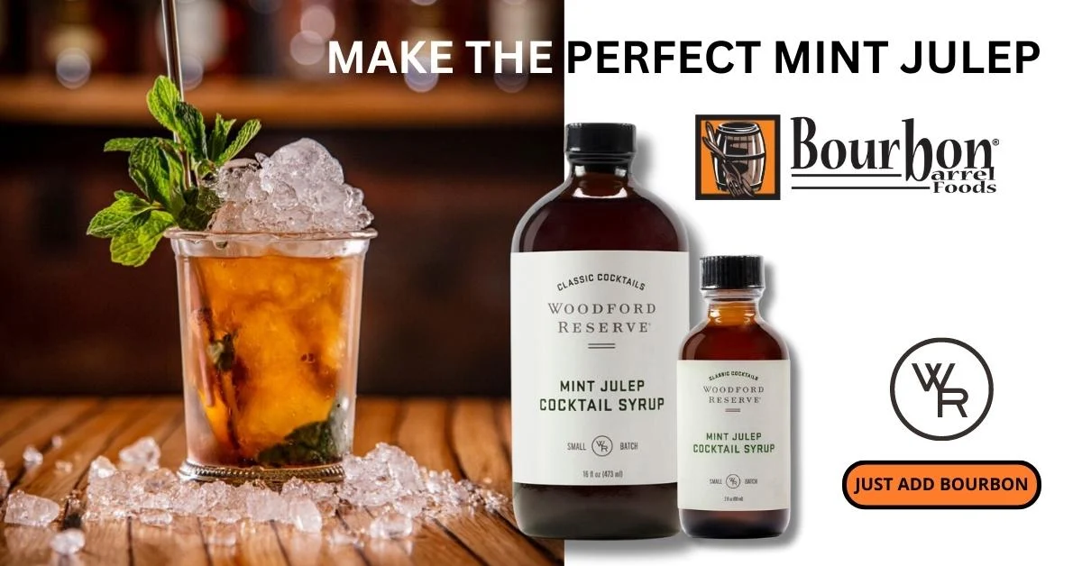 Kentucky Derby is made easy with mint julep simple syrup from Woodford Reserve. 