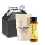 Bourbon Barrel Foods Gift Box containing of Buttermilk Biscuit Mix and Apple Butter Spread