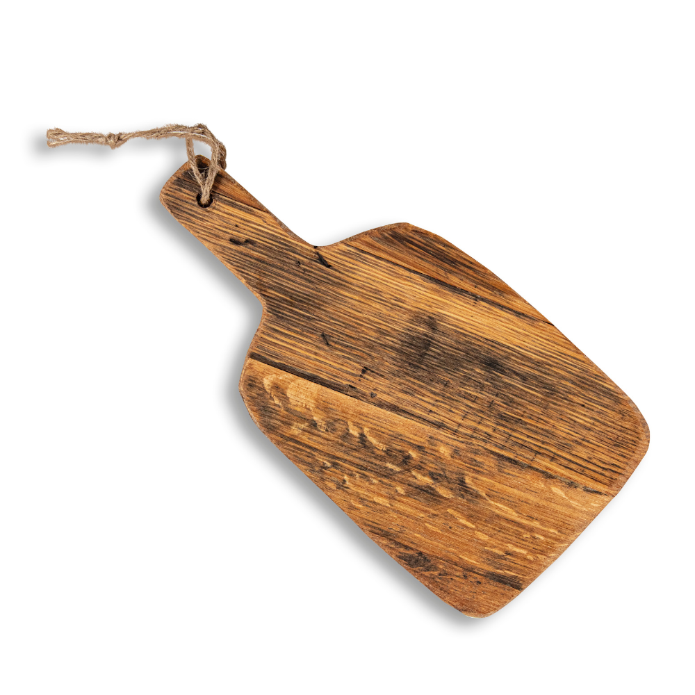 Apple-shaped Solid Wood Cutting Board With Handle for Fruits