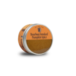 Bourbon Barrel Foods Bourbon Smoked Pumpkin Spice - 2 oz tin - handcrafted - Side view showing the lid of the product